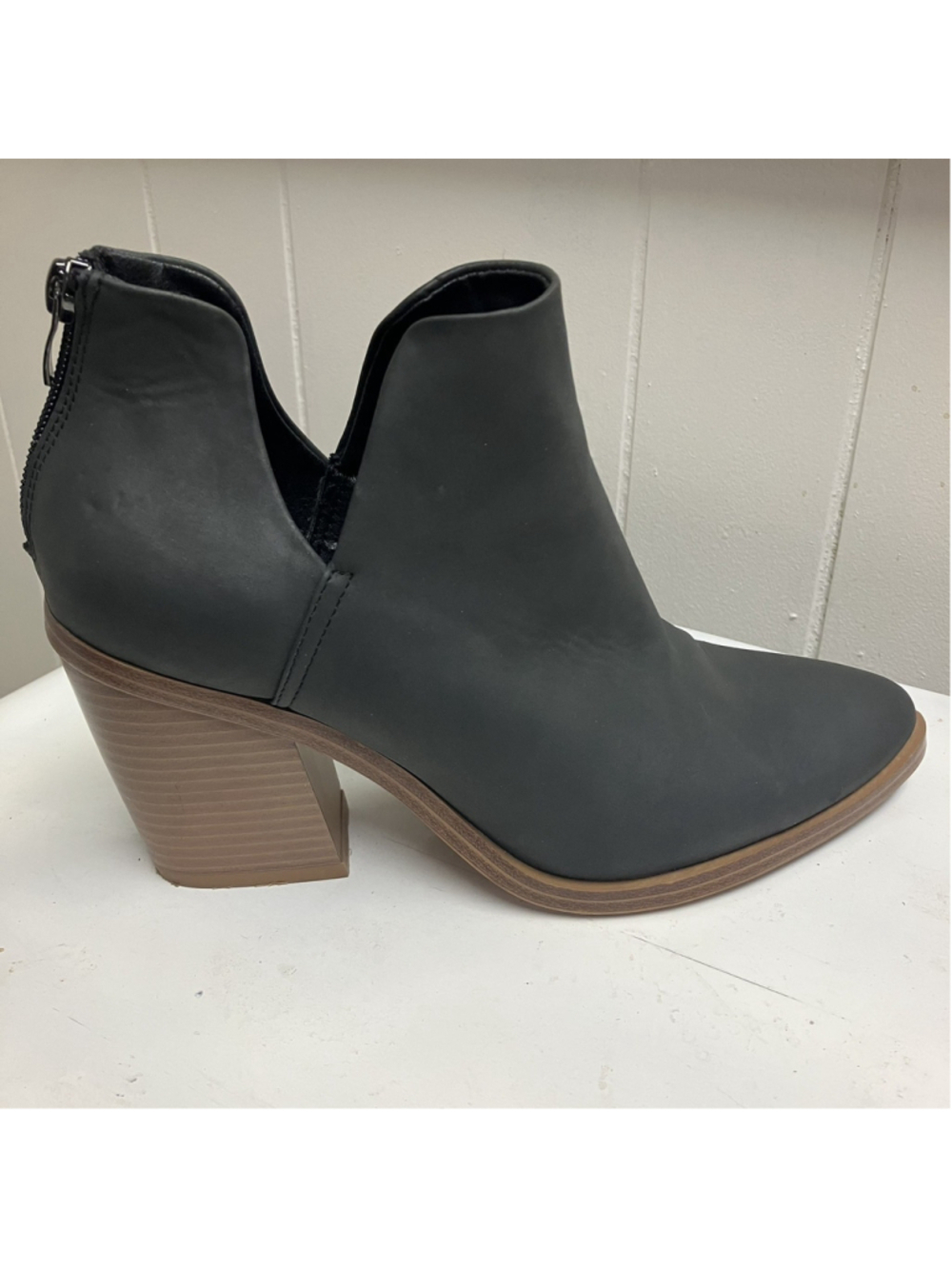 Boho Western Mysoft Womens Ankle V Cutout Booties SZ 8 Gray Edgy Streetwear